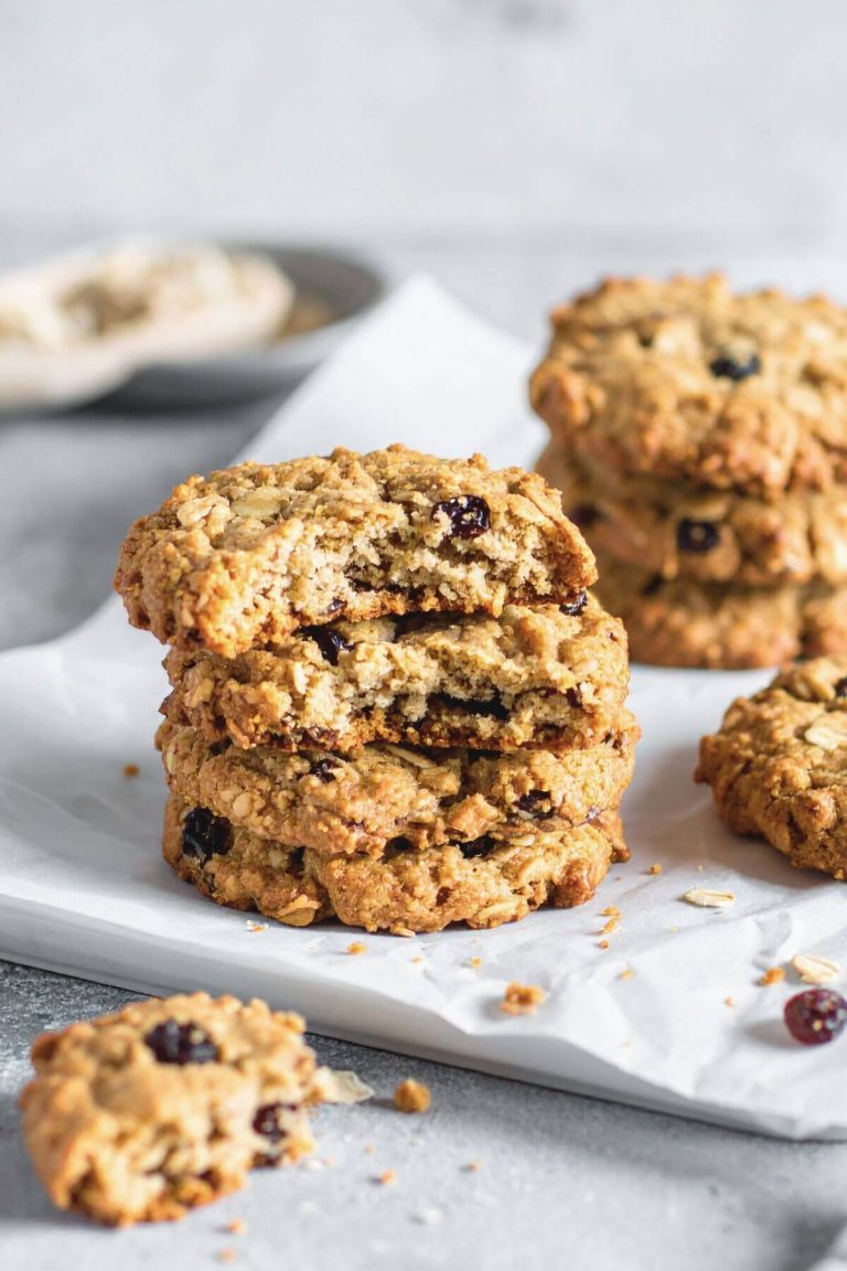 Stack of oatmeal cookies