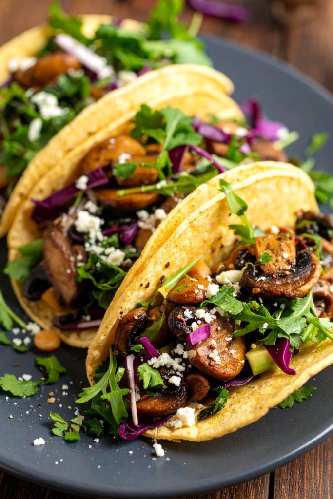 2 Vegan Mushrooom Tacos