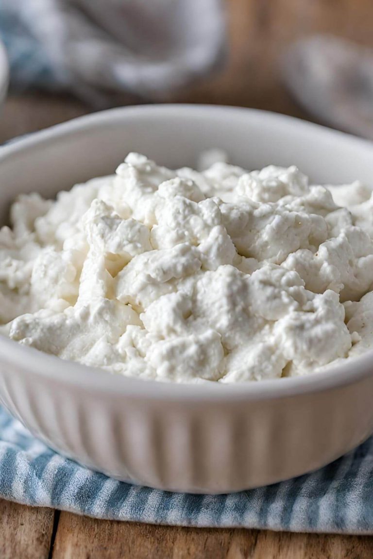 A bowl of Vegan Cottage Cheese