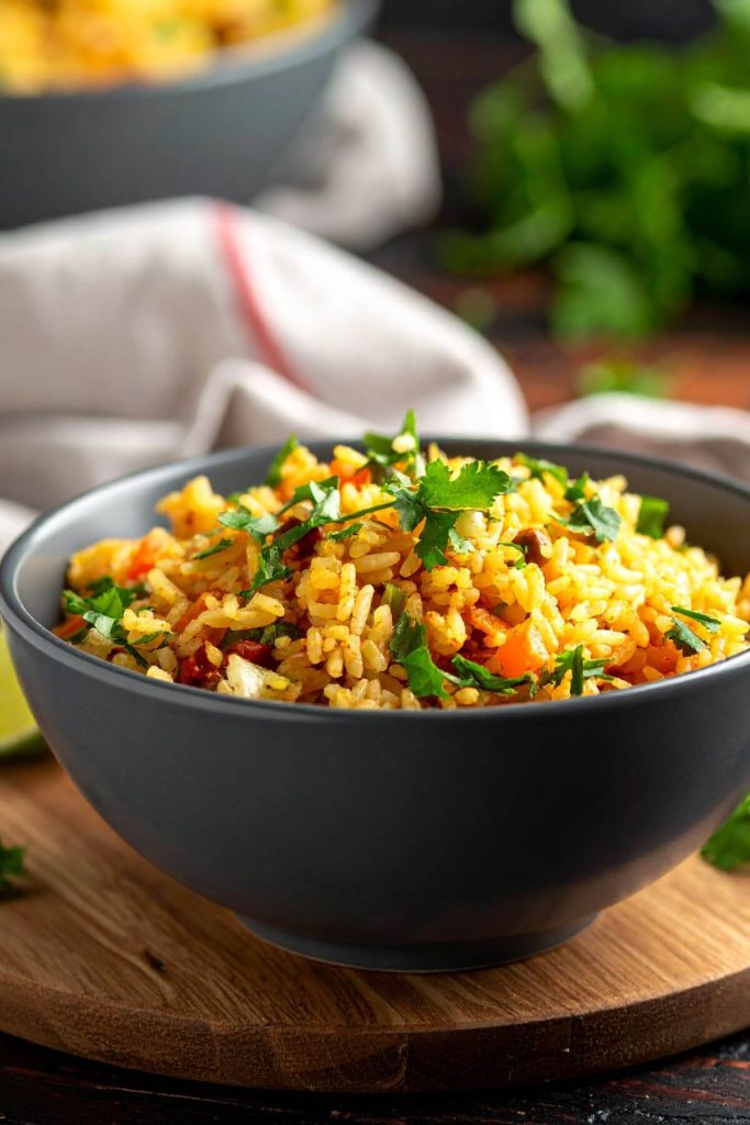 Bowl of Vegan Spanish Rice