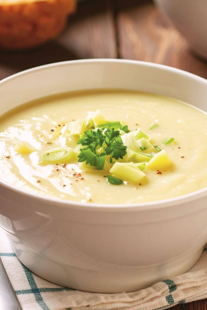 Bowl of Potato Leek soup